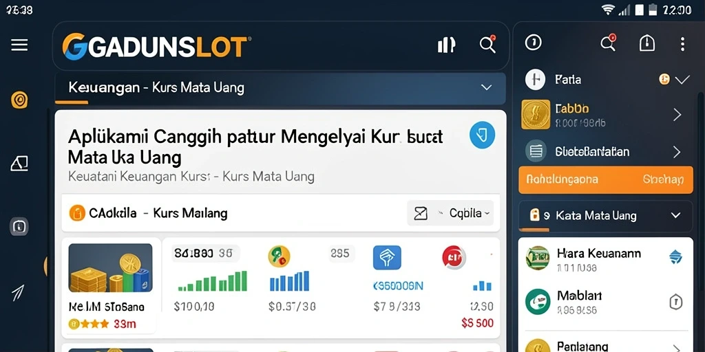 Tampilan antarmuka GADUNSLOT yang sederhana dan informatif.