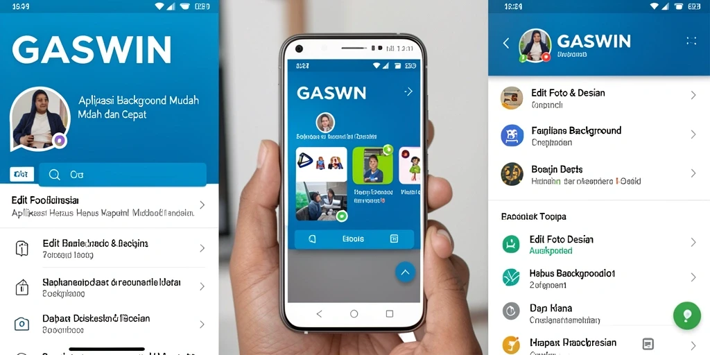 Antarmuka GASWIN yang sederhana dengan fitur Hapus Background.