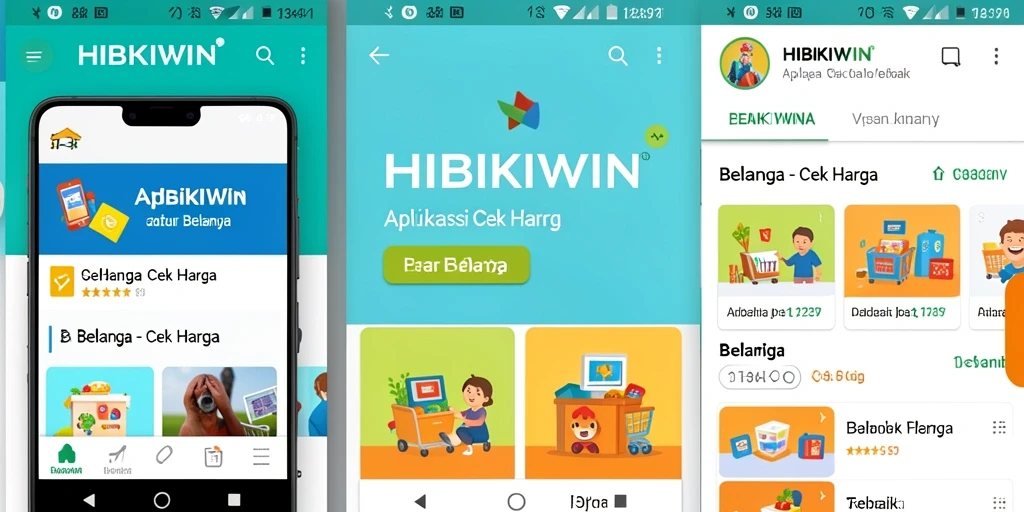 Tampilan antarmuka HIBIKIWIN untuk fitur Cek Harga yang intuitif.