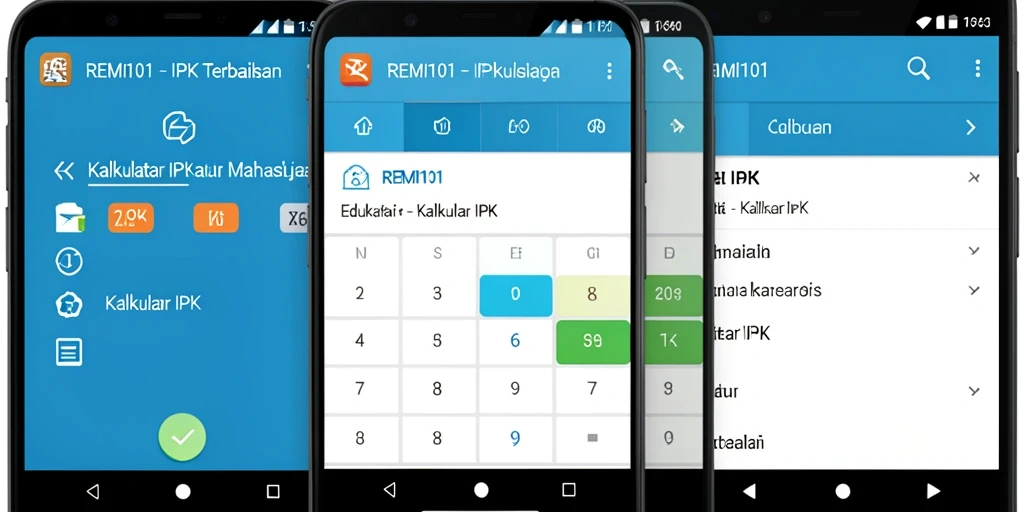 Antarmuka Kalkulator IPK yang sederhana dan menarik