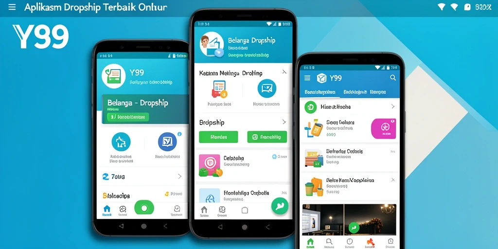 Antarmuka Y89 menampilkan berbagai produk dropship dengan mudah.