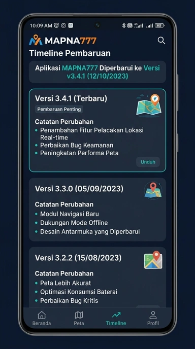 Riwayat Versi mapna777 untuk Pengguna Android